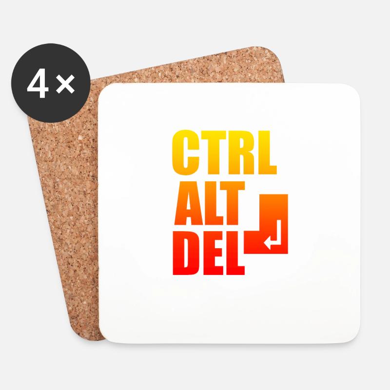 Computer - Untersetzer (4er-Set) - Weiß