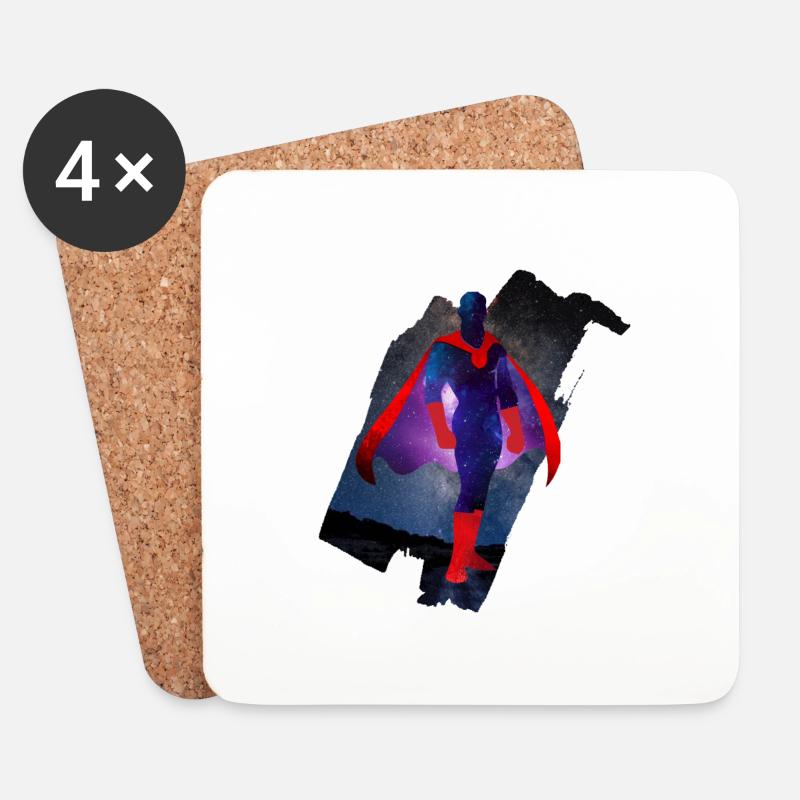 Hero - Coasters (set of 4) - white