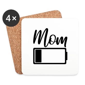 Mère - Dessous de verre (lot de 4) - blanc - Devant