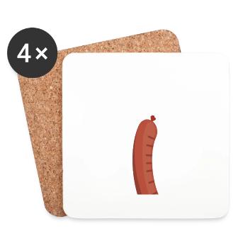 May I suggest the sausage - Coasters (set of 4) - white - Front
