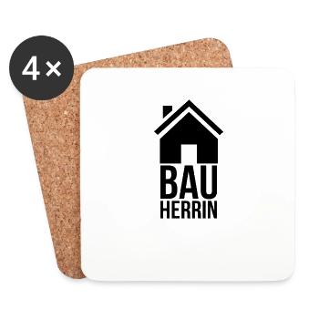 house building - Coasters (set of 4) - white - Front
