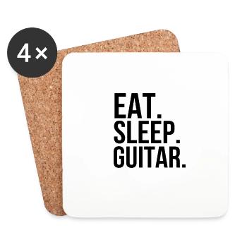 guitar - Coasters (set of 4) - white - Front