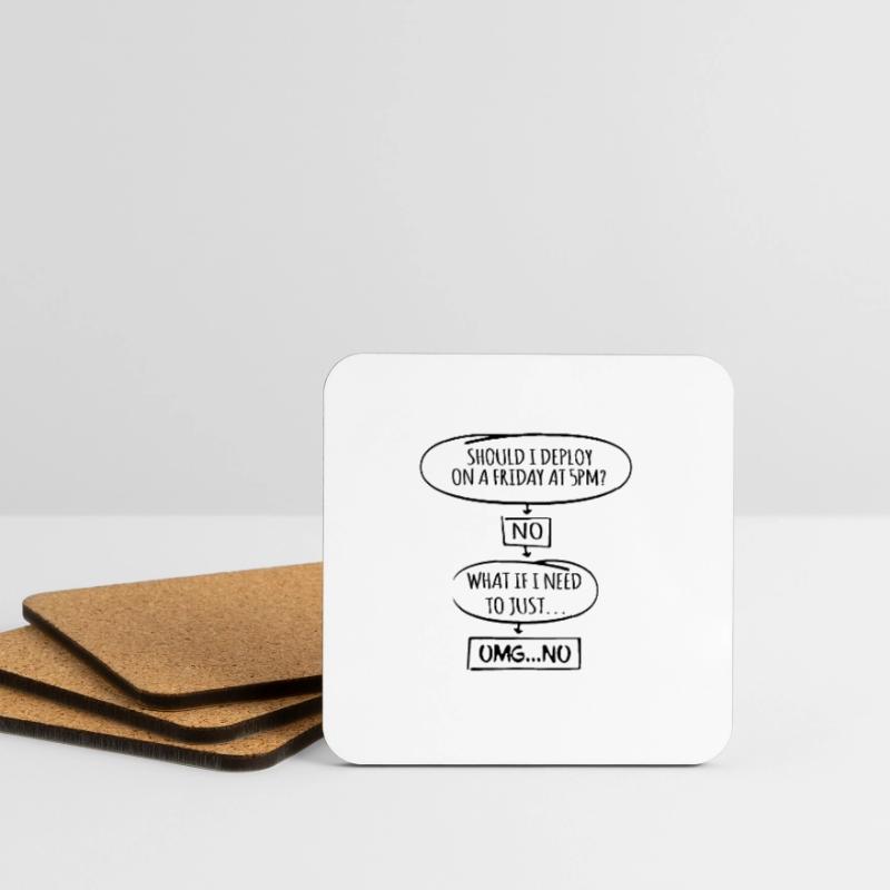 Code Programmer Nerd Update Developer Gift Coasters (set of 4)