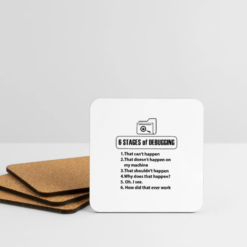 Code Programmer Nerd Bug Developer Gifts Coasters (set of 4)