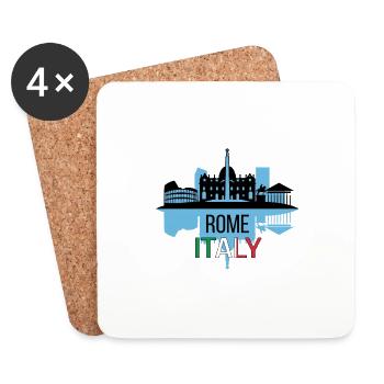 Rom, Italien - Untersetzer (4er-Set) - Weiß - Vorne