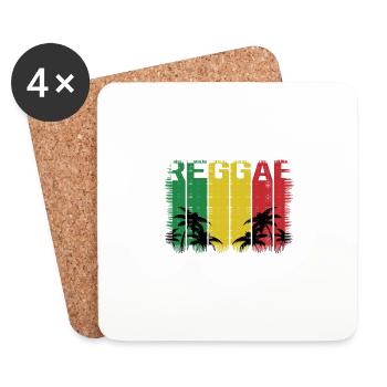 Reggae - Coasters (set of 4) - white - Front