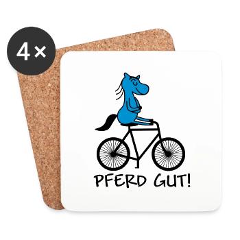 pferd gut - Untersetzer (4er-Set) - Weiß - Vorne
