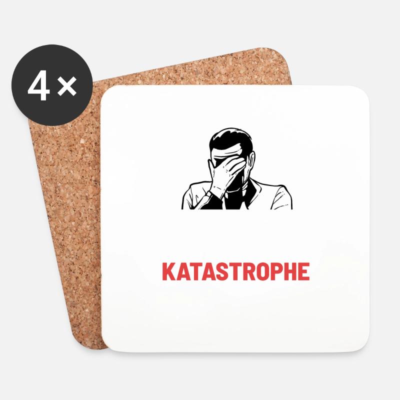 Alter Katastrophe - Untersetzer (4er-Set) - Weiß