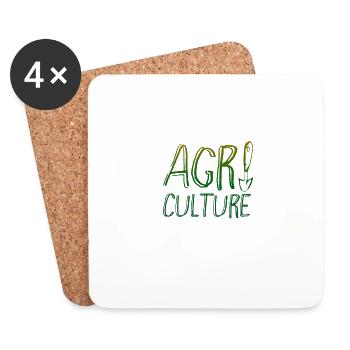 Agriculture - Landwirtschaft - Untersetzer (4er-Set) - Weiß - Vorne