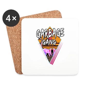 Garbage gear - Coasters (set of 4) - white - Front