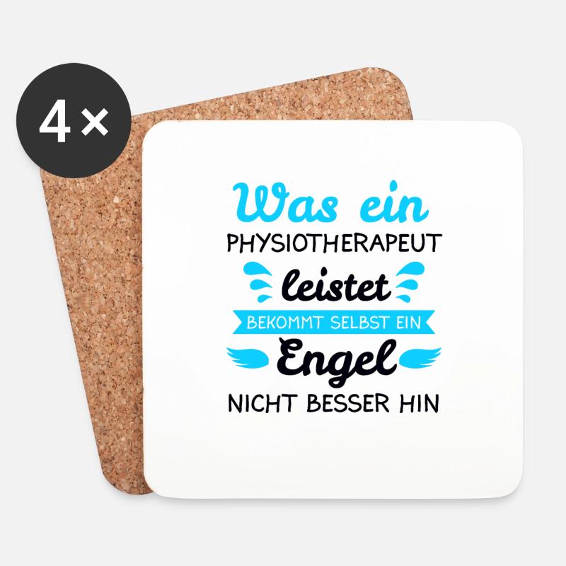 Physiotherapie Physiotherapeut Praxis Job Geschenk - Untersetzer (4er-Set) - Weiß