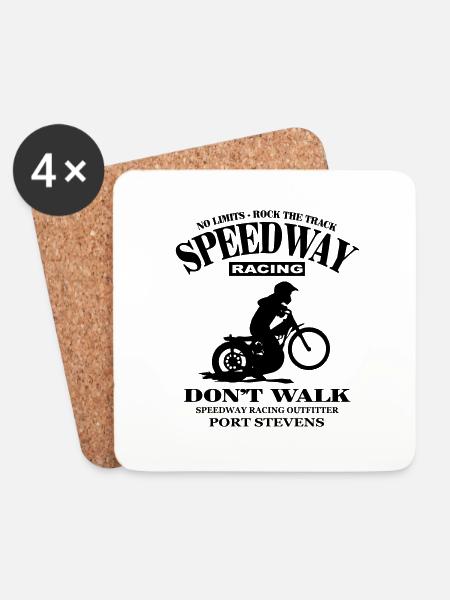 Speedway - Untersetzer (4er-Set) - Weiß