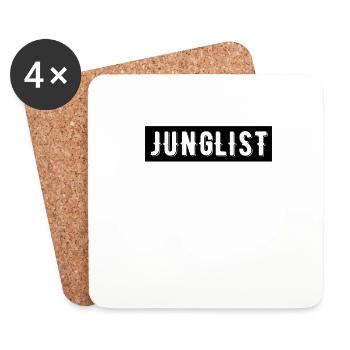 Drum And Bass Junglist - Dessous de verre (lot de 4) - blanc - Devant