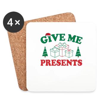 Christmas - Coasters (set of 4) - white - Front