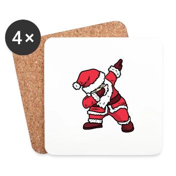 SANTA DAB - Dessous de verre (lot de 4) - blanc - Devant