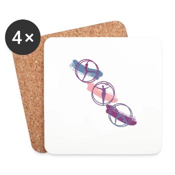 Wheel - Coasters (set of 4) - white - Front
