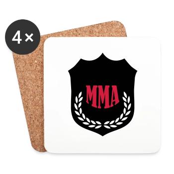 mma_02 - Coasters (set of 4) - white - Front