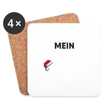 Das ist mein Weihnachtsoutfit Weihnachten - Untersetzer (4er-Set) - Weiß - Vorne
