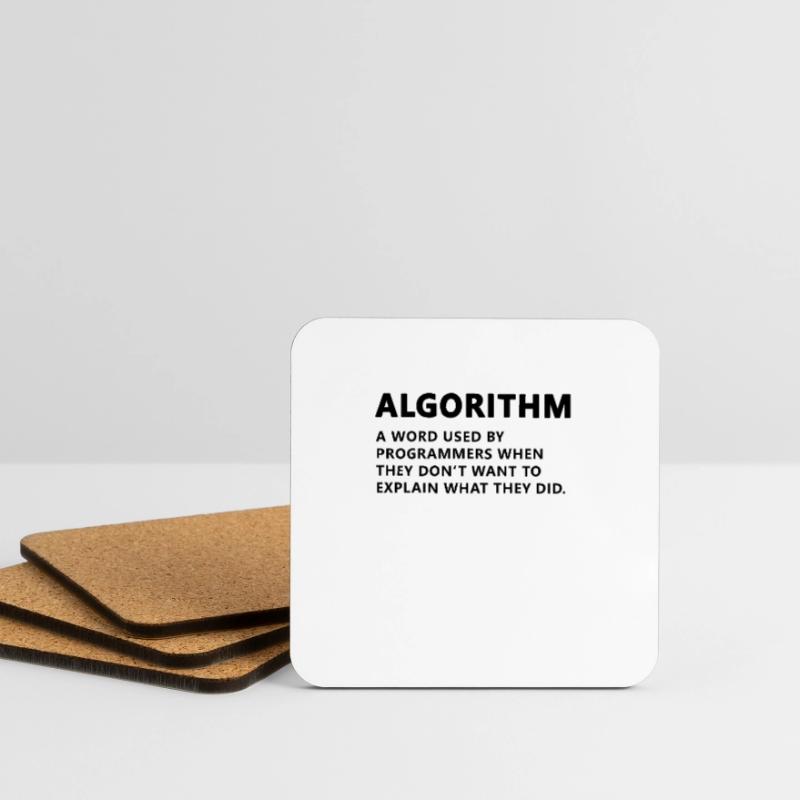 Programmer Algorithm Definition Coasters (set of 4)