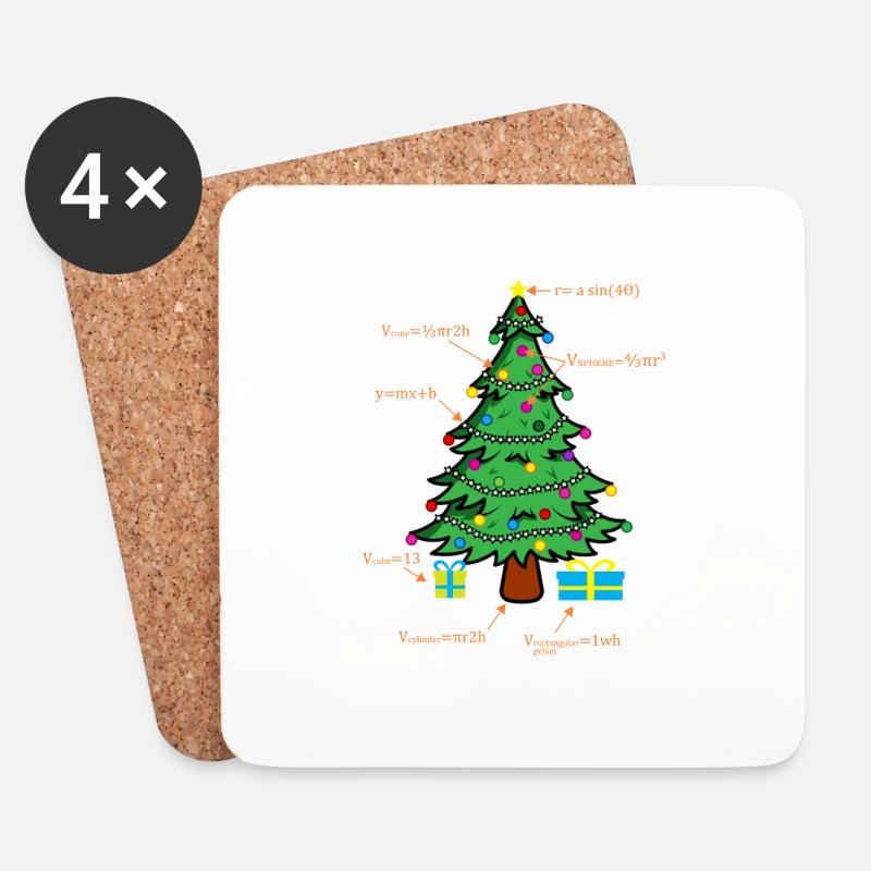 Mathe Geometree Mathematik Student Mathelehrer - Untersetzer (4er-Set) - Weiß
