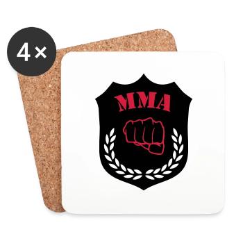 mma__02 - Dessous de verre (lot de 4) - blanc - Devant