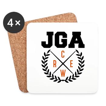 jga crew - Untersetzer (4er-Set) - Weiß - Vorne