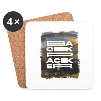 Backpacker - Coasters (set of 4) - white - Front