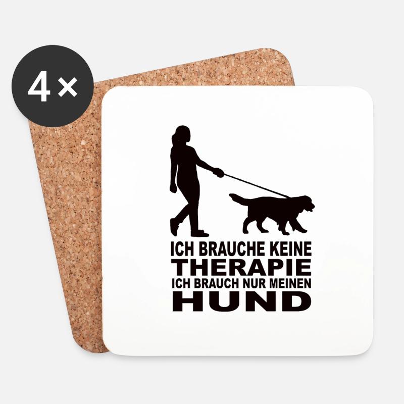 Labrador - Untersetzer (4er-Set) - Weiß