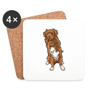 Nova Scotia Duck Tolling Retriever - Untersetzer (4er-Set) - Weiß - Vorne