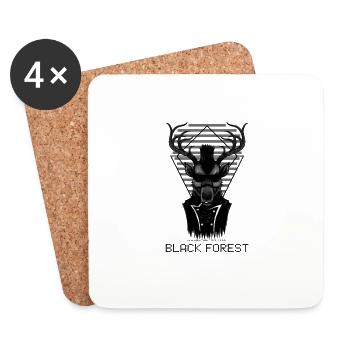 Black Forest - Untersetzer (4er-Set) - Weiß - Vorne