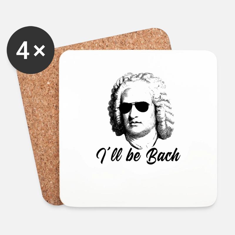 i ll be bach - Johann Sebastian Bach - Untersetzer (4er-Set) - Weiß
