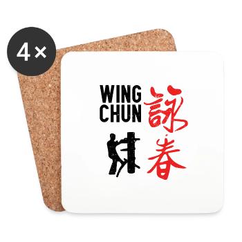 Wing Chun - Coasters (set of 4) - white - Front
