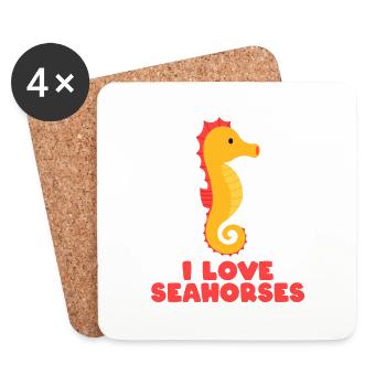 J'AIME LES MER - Dessous de verre (lot de 4) - blanc - Devant