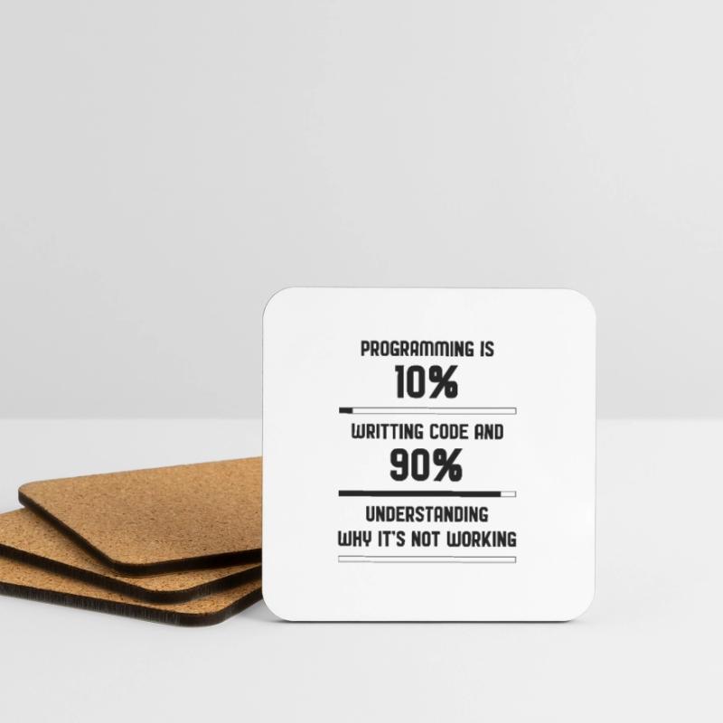 Code de programmation Funny Dessous de verre (lot de 4)