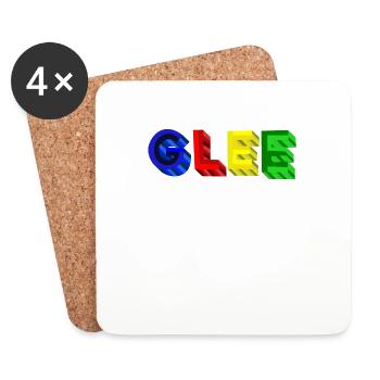 Glee? Blue Red Yellow Green Colorful Gift Idea - Coasters (set of 4) - white - Front