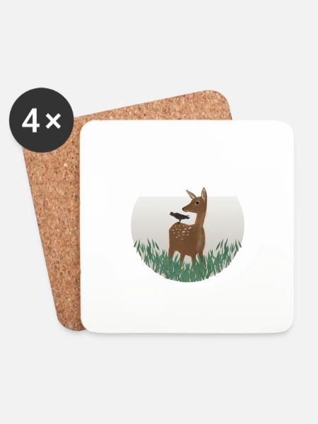 the DOE - Coasters (set of 4) - white