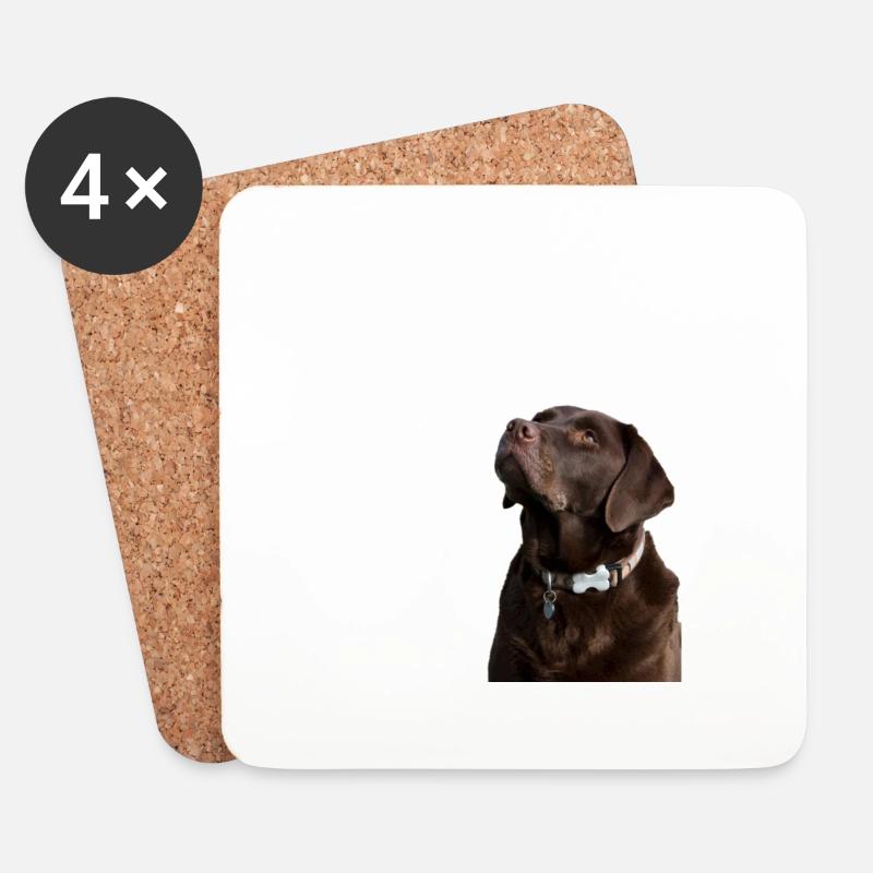 Die Gesetze eines Labradors - Untersetzer (4er-Set) - Weiß