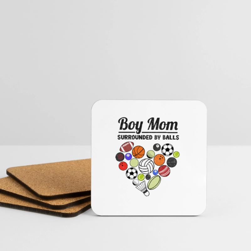 Junge Mutter Muttertag Mutterschaft Mutter Mama Geschenk Untersetzer (4er-Set)
