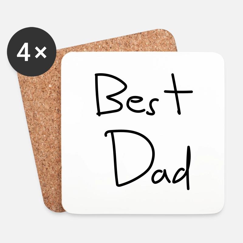 Best dad - Coasters (set of 4) - white