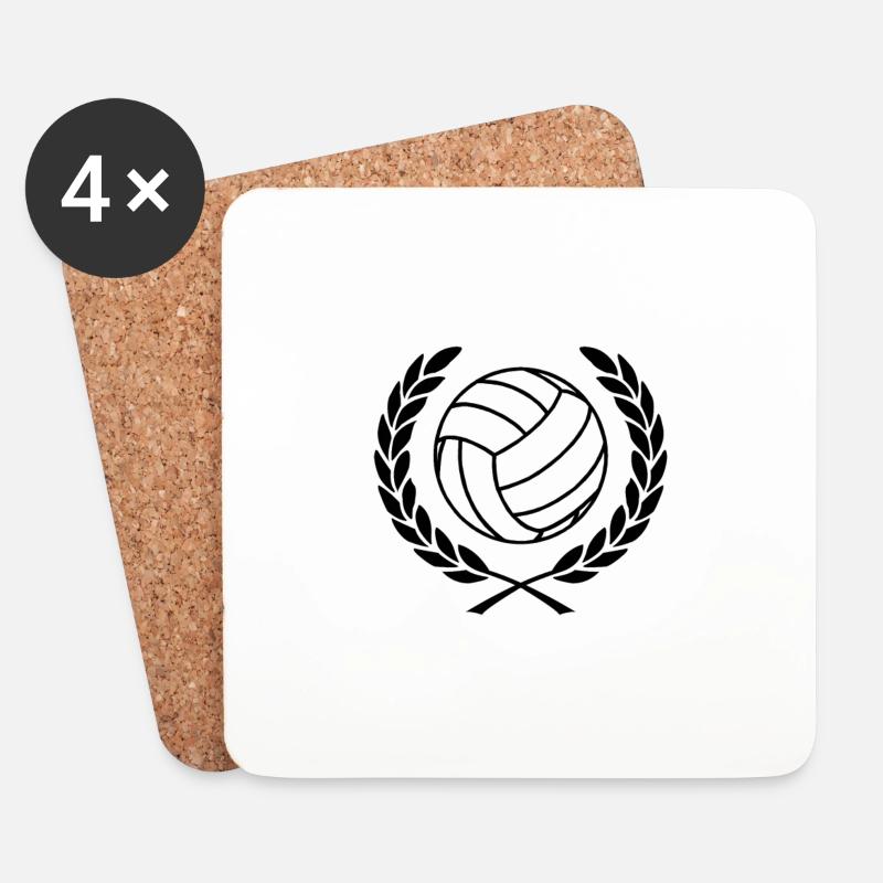Ultra Fussball Fan Designs Geschenkidee - Untersetzer (4er-Set) - Weiß