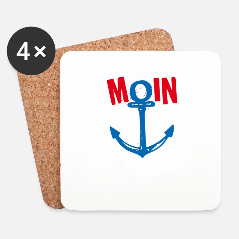 Anker Moin - Untersetzer (4er-Set) - Weiß