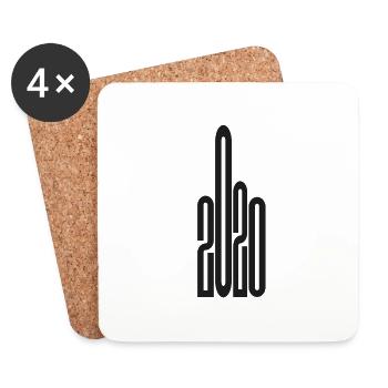 2020 fck - Coasters (set of 4) - white - Front