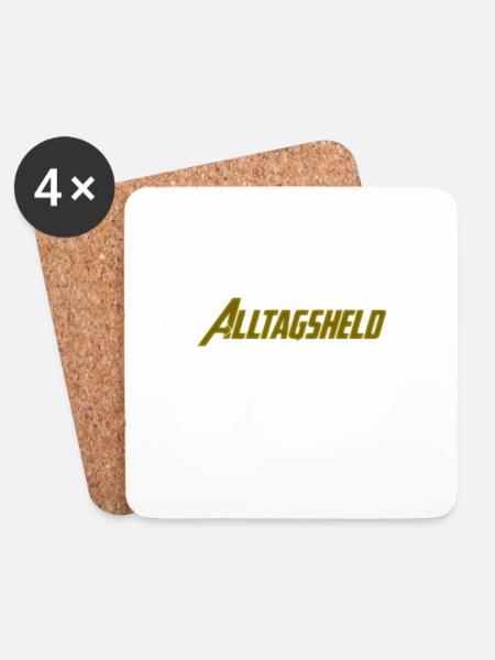 Alltagsheld - Untersetzer (4er-Set) - Weiß