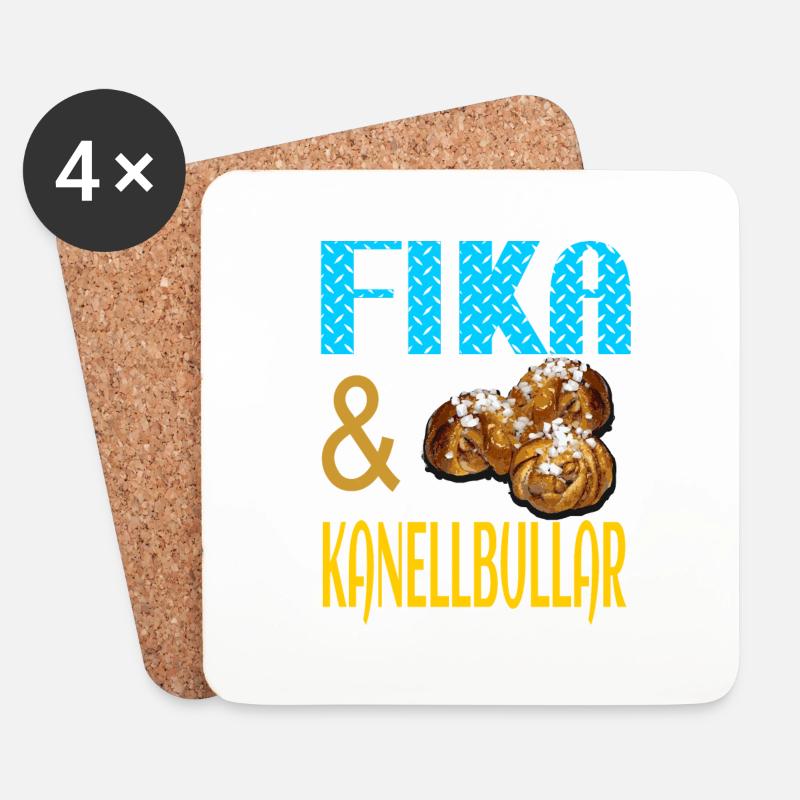Fika - Untersetzer (4er-Set) - Weiß