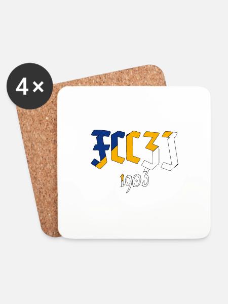 FCCZJ 1903 - Untersetzer (4er-Set) - Weiß