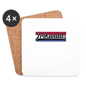 Frikandel mit Holland Flagge - Untersetzer (4er-Set) - Weiß - Vorne