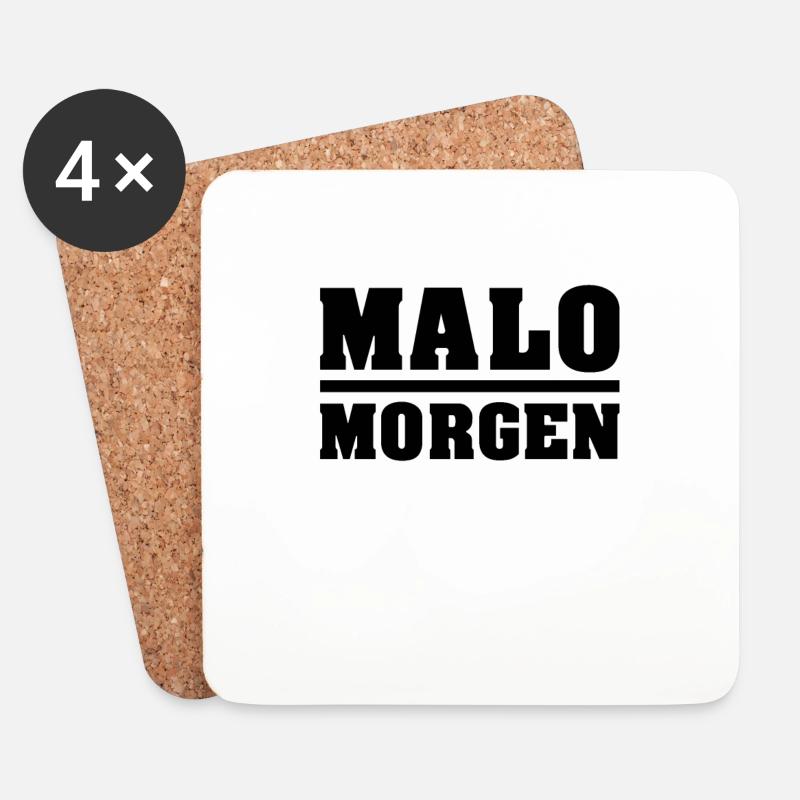 malo morgen - Untersetzer (4er-Set) - Weiß