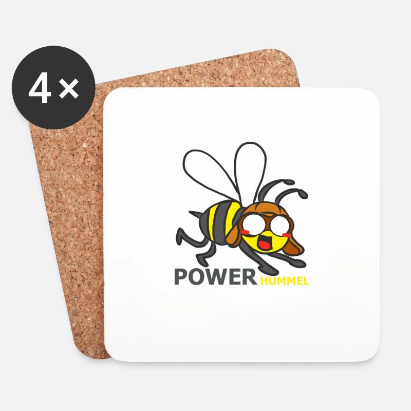 HUMMEL - Untersetzer (4er-Set) - Weiß