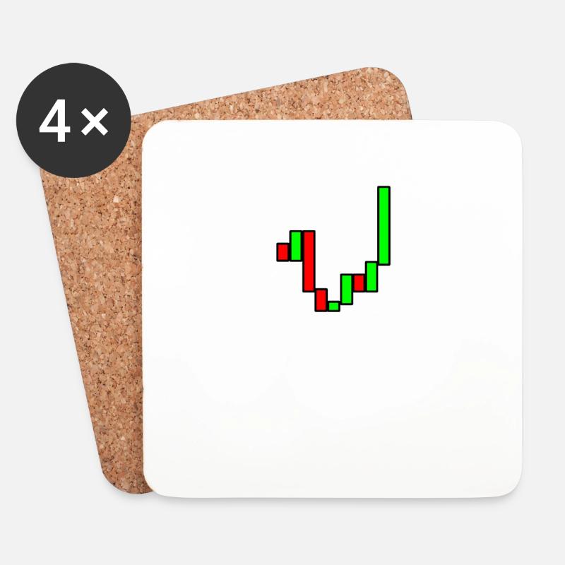 Trader - Coasters (set of 4) - white