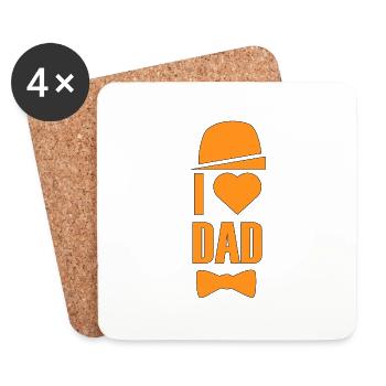 Father's Day - Coasters (set of 4) - white - Front